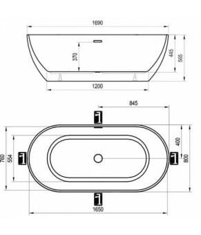 Акриловая ванна Ravak Freedom O XC00100020