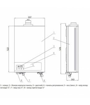 Колонка газовая турбированная Thermo Alliance JSG20-10ETP18 10 л Silver
