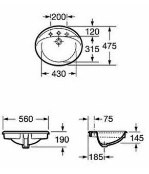 Раковина ROCA ALOA A327865000