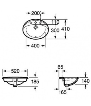 Раковина ROCA RODEO A327866000