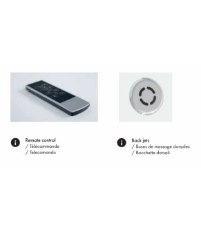 Гидромассажная ванна Hoesch Capri Tergum 180х80 6107N.010 + 69709 + 69719 + 690913T