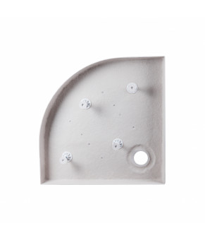 Душевой поддон Qtap Robin 308812W 80x80x12 см + сифон