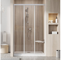 купити недорого Душевая дверь раздвижная Ravak Supernova ASDP3-120 см профиль сатин прозрачное стекло 00VG0UR2Z1