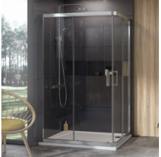 купити недорого Элемент душевого уголка Ravak 10° 10RV2K-90 сатиновый профиль, прозрачное стекло 1ZJ70U00Z1