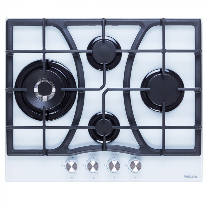 Поверхня газова на склі WEILOR GG W614 WH