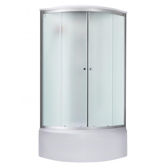 Душевой бокс Lidz Tani SB90x90.SAT.HIGH.FR, стекло Frost 4 мм + поддон с панелью Kupala
