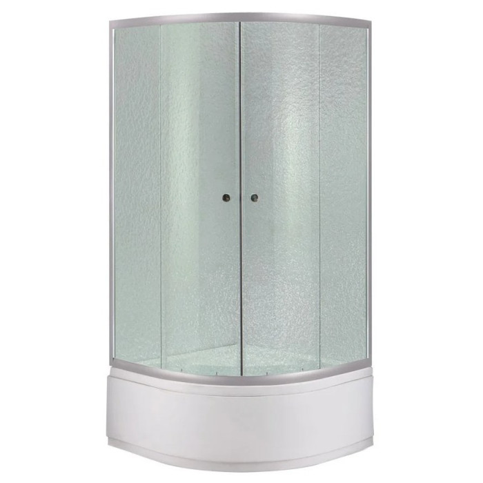 Душевая кабина Lidz Latwa SC80x80.SAT.HIGH.FR, стекло Frost 4 мм + поддон с панелью Kupala