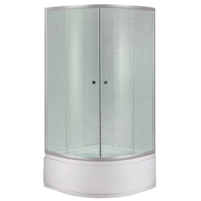 Душевая кабина Lidz Latwa SC90x90.SAT.MID.FR, стекло Frost 4 мм + поддон с панелью Kupala