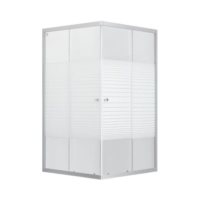 Душевая кабина Lidz Wawel SC80x80.SAT.LOW.L, стекло Linie 4 мм без поддона