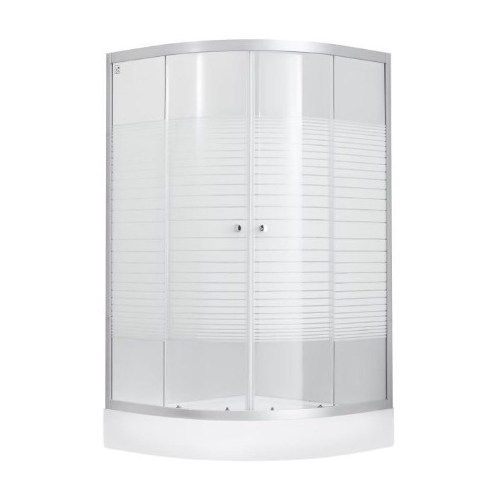 Душевая кабина Lidz Wieza SC90x90.SAT.LOW.L, стекло Linie 4 мм + поддон Kupala