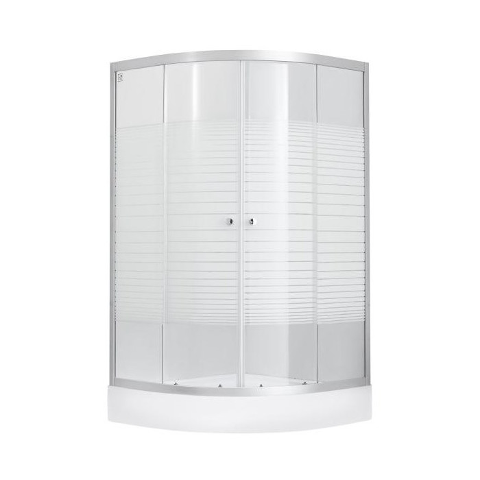 Душевая кабина Lidz Wieza SC80x80.SAT.LOW.L, стекло Linie 4 мм + поддон Kupala