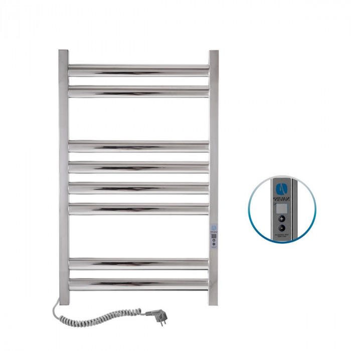 Полотенцесушитель Navin Ellipse 500х800 Digital с таймером, левый 10-045152-5080