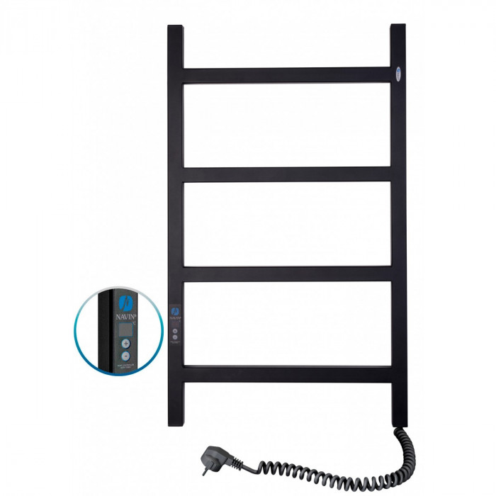Сушка для рушників Navin Nordic 500х800 Digital правий (чорний муар) 12-241052-5080