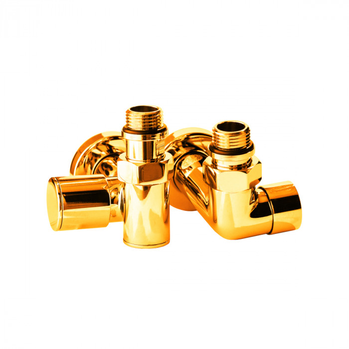 Кран кутовий під ТЕН Navin 1/2 "х1/2" під золото, 2 шт. 21-432430-2044