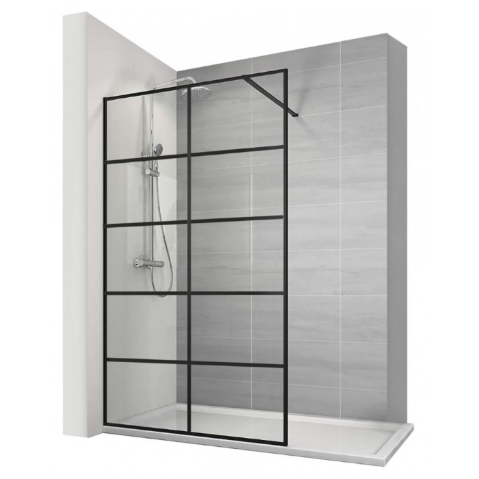Душова стінка Calani Soleo 90x195 безпечне скло прозоре (CAL-K6010)