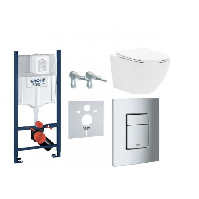 Унітаз Calani Loyd підвісний (CAL-C0002)+ інсталяція Grohe Rapid SL (3873200A)
