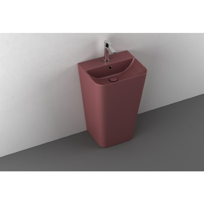 Умивальник Isvea Sott'Aqua S&S 50x42x83 підлоговий maroon red (10SQ37001SV-2R)