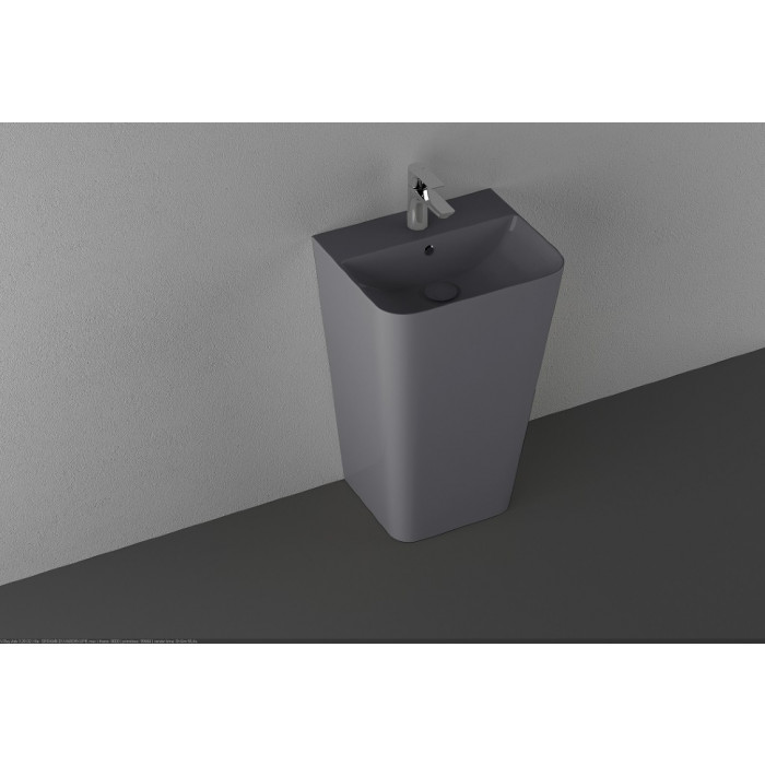 Умивальник Isvea Sott'Aqua S&S 50x42x83 підлоговий anthracite (10SQ37001SV-2C)