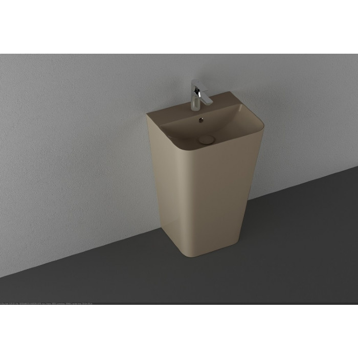 Умивальник Isvea Sott'Aqua S&S 50x42x83 підлоговий taupe matt (10SQ37001SV-2H)