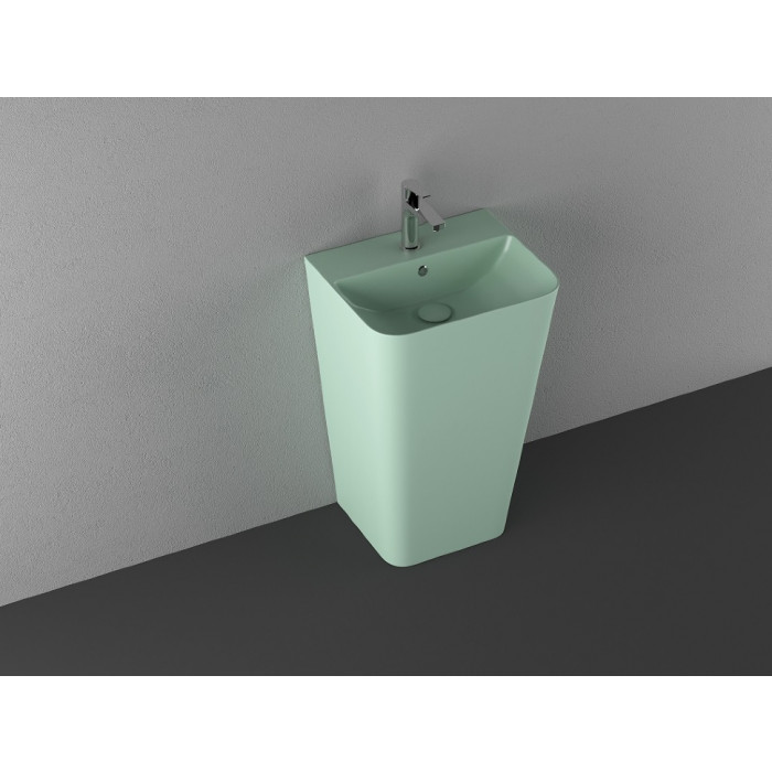 Умивальник Isvea Sott'Aqua S&S 50x42x83 підлоговий mint green (10SQ37001SV-2T)
