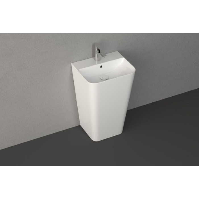 Умивальник Isvea Sott'Aqua S&S 50x42x83 підлоговий matte white (10SQ37001SV-2L)