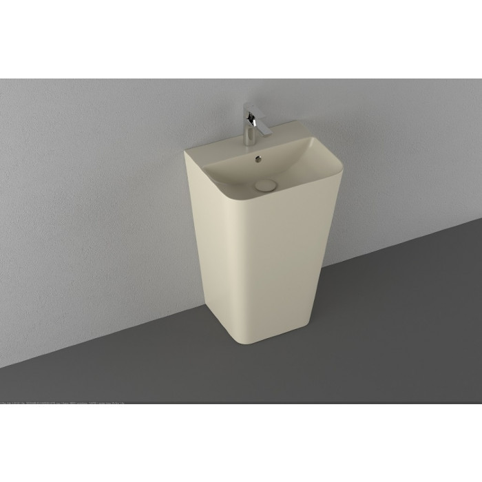 Умивальник Isvea Sott'Aqua S&S 50x42x83 підлоговий ivory matt (10SQ37001SV-2K)