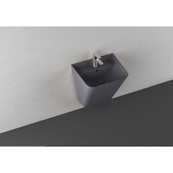 Умивальник Isvea Sott'Aqua S&S 50x42x51,5 anthracite підвісний (10SQ37002SV-2C)