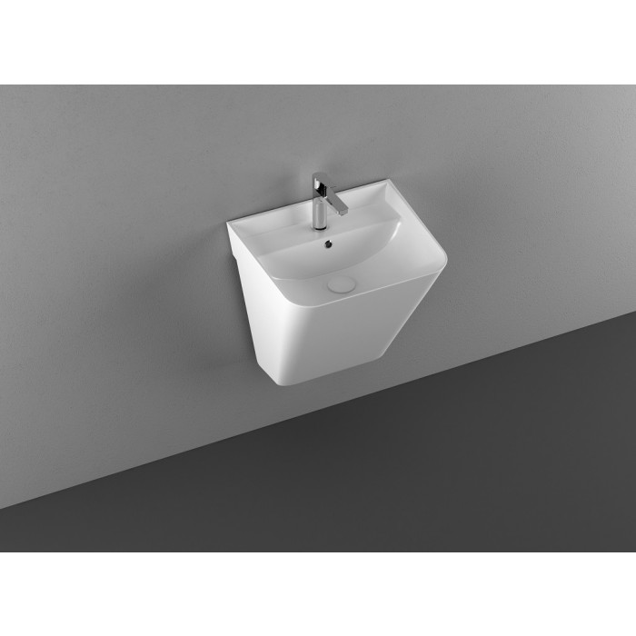 Умивальник Isvea Sott'Aqua S&S 50x42x51,5 matte white підвісний (10SQ37002SV-2L)