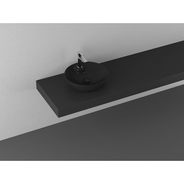Умивальник Isvea SistemaY Soft 45x45 matte black (10SY65045SV-2N)