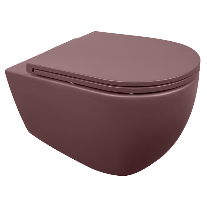 Унитаз Isvea Infinity без ободка, подвесной maroon red (10NF02001SV-2R)