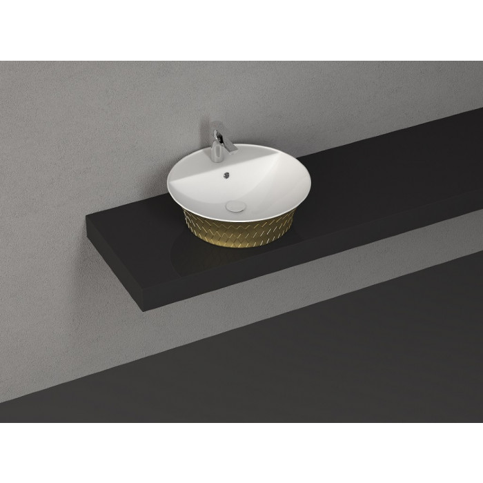 Умивальник Isvea Cappitone 59x59 gold (10CP65059SVGL)
