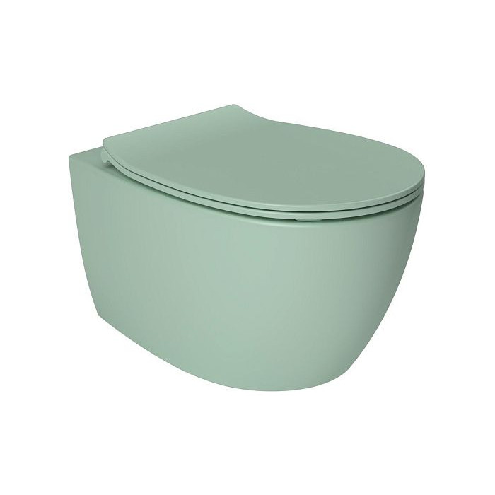 Унитаз Isvea Sentimenti Neo mint green подвесной, без ободка (10AR02010SV-2T)