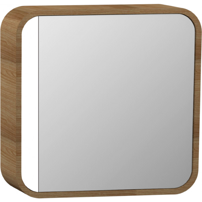 Зеркало Isvea Soffice 60x60x15 wood veneered teak (23SQ2003060I)