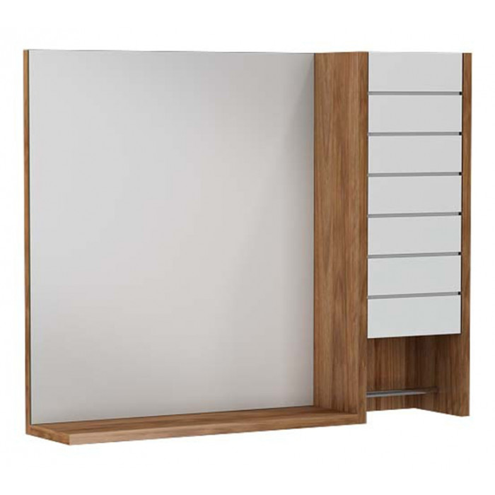 Зеркало Isvea Arsto 80x15x65 italian walnut & lacquered white (21RS2063080I)