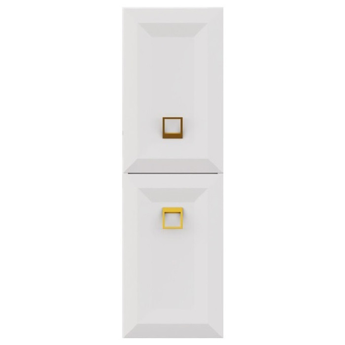 Пенал Isvea Aria right 35x30x145 white-gold (27AA3101080I)