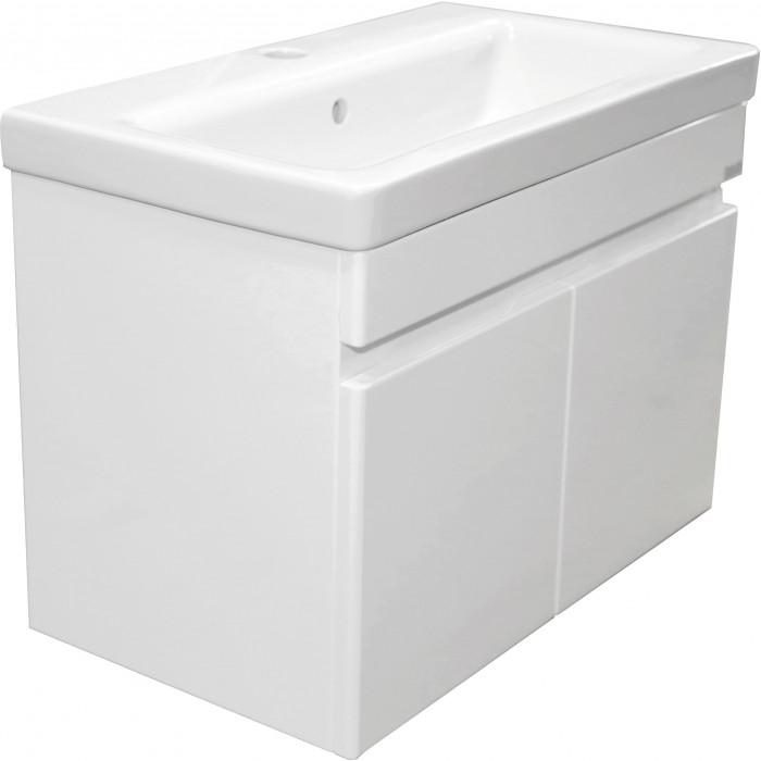 Тумбочка с умывальником Isvea Tempo 58,5x40x33,8 membran white 27ARS001080E (27AR1001080E+10PS51080SV)