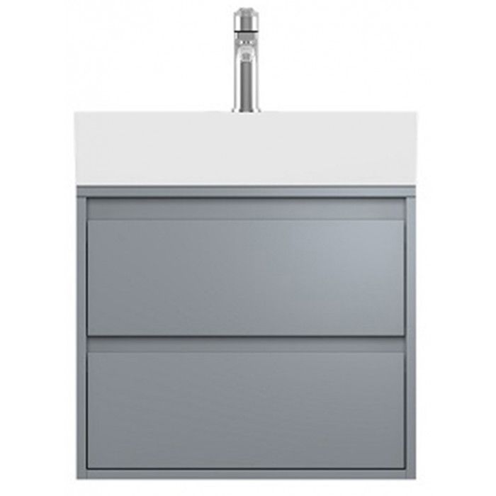 Тумбочка с умывальником Isvea Pro 51,1x51,8x42 light grey 21SFS114050I (21SF1114050I+10SF50051)