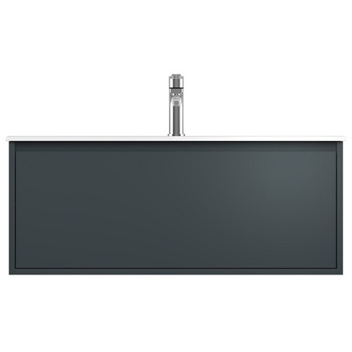 Тумбочка с умывальником Isvea Pro 100x40x45 anthracite 21MGS019101I (21MG1019101+10SL50101)