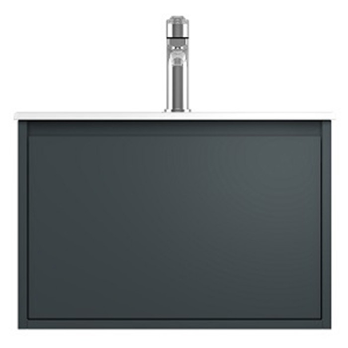 Тумбочка с умывальником Isvea Pro 60x40x45 anthracite 21MGS019061I (21MG1019061I+10SL50061)