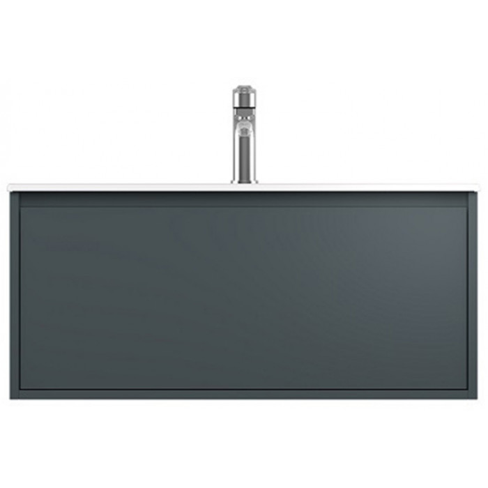 Тумбочка с умывальником Isvea Pro 90x40x45 anthracite 21MGS019191I (21MG1019191I+10SL50091)