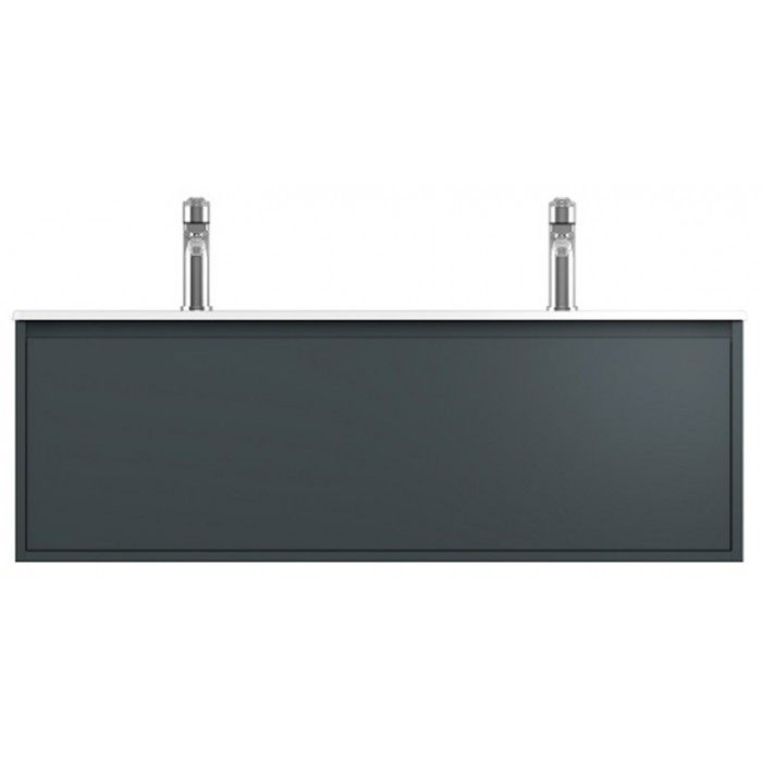 Тумбочка с умывальником Isvea Pro 120x40x45 anthracite 21MGS019121I (21MG1019121I+10SL50121)