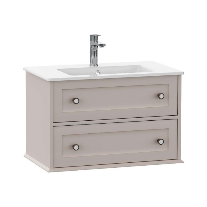 Тумбочка с умывальником Isvea Siento 81,5x46,5x50 cashmere 27SIS060080I (27SI1060080I+10SL51081)