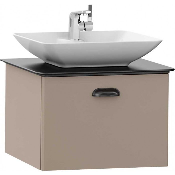 Тумбочка с умывальником Isvea Bei 60x45 black & taupe 21BES164055I (21BE1164055I+10SY50052)