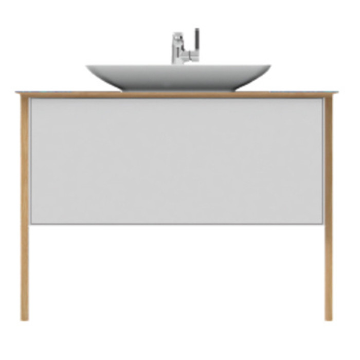 Тумбочка с умывальником Isvea Eleganza 110x78,5x50 massive oak & lacquered white 21LGS301111I (21LG1301111I+10SY50065)