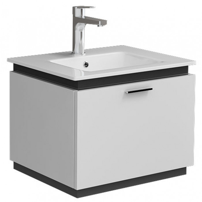 Тумбочка с умывальником Isvea SistemaT 61x46x46,5 white 27STS001060I (27ST1001060I+10SL50061)