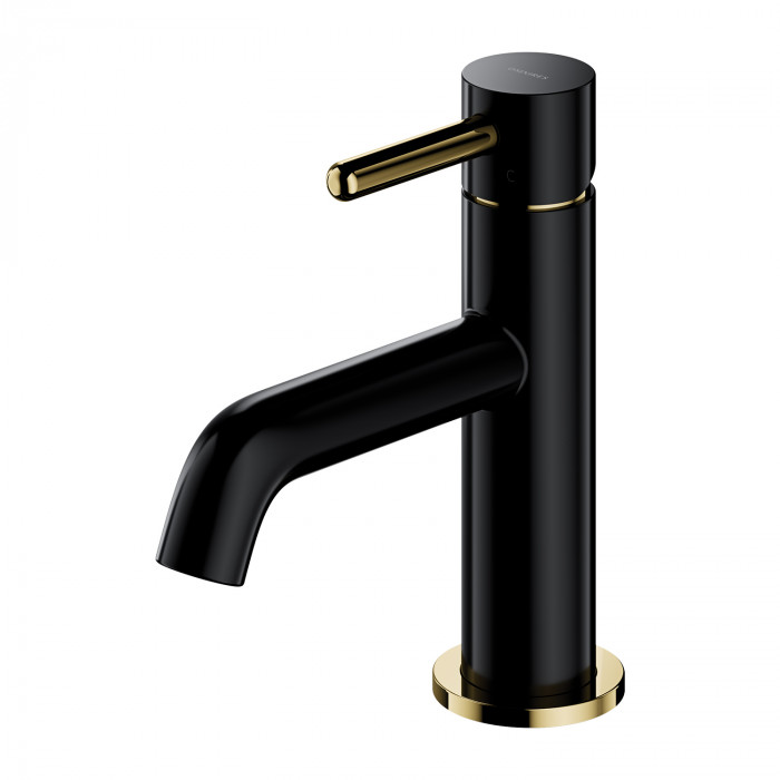Змішувач для умивальника Omnires Y black/gold (Y1210NBLGL)