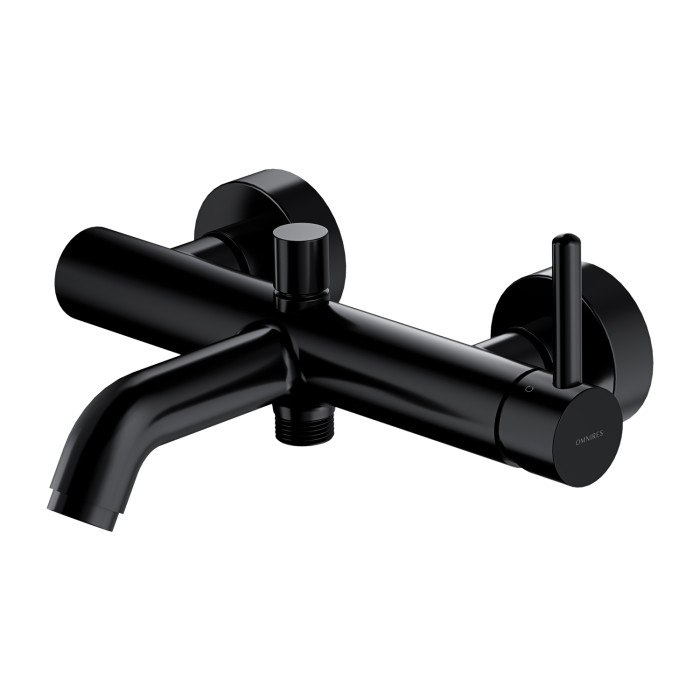 Смеситель для ванны и душа Omnires Y black (Y1230BL)