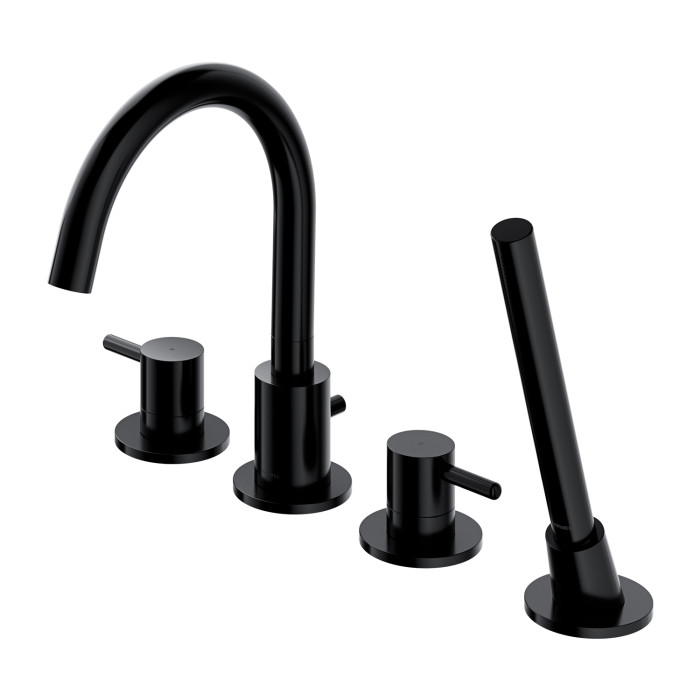 Смеситель для ванны Omnires Y black (Y1232BL)