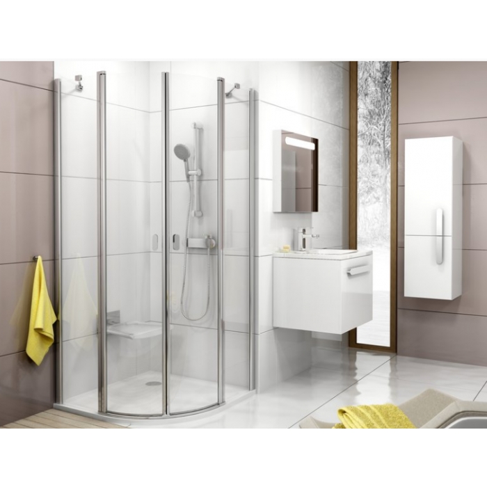 Душевой уголок Ravak Chrome CSKK4-90 Сатин Transparent 3Q170U00Z1
