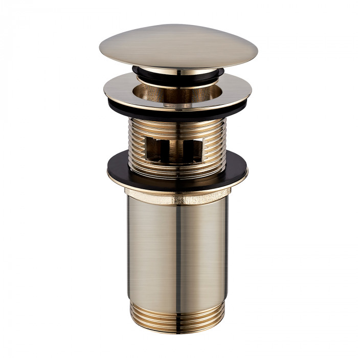 Донный клапан Omnires click-clack brushed gold (A706GLB)